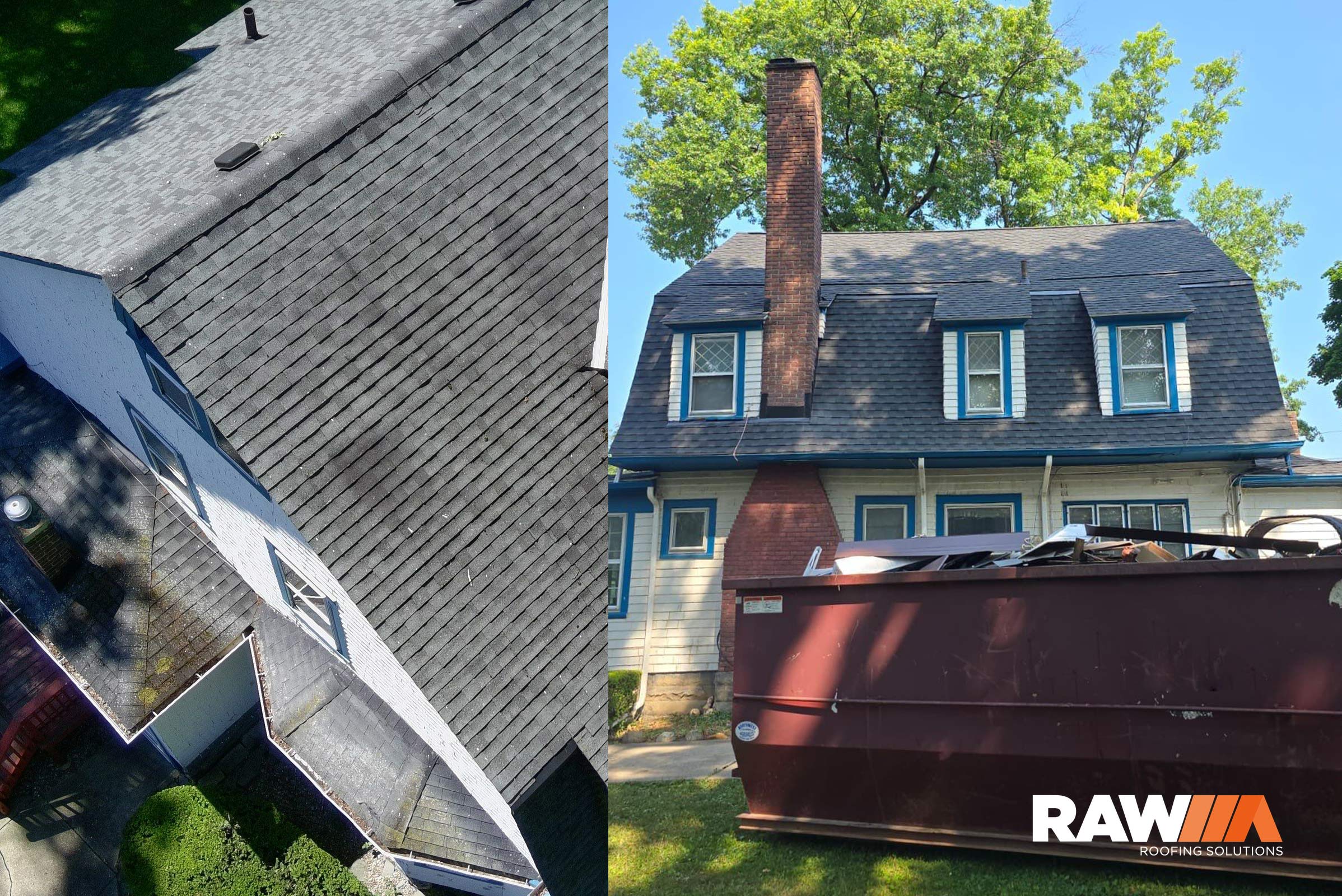 RAW Roofing Solutions before and after
