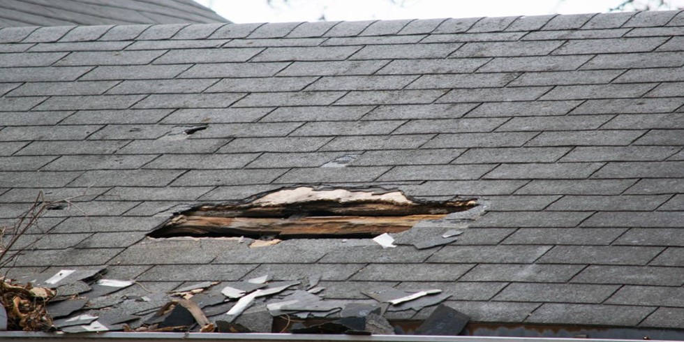 wind damage roof in Mentor, OH