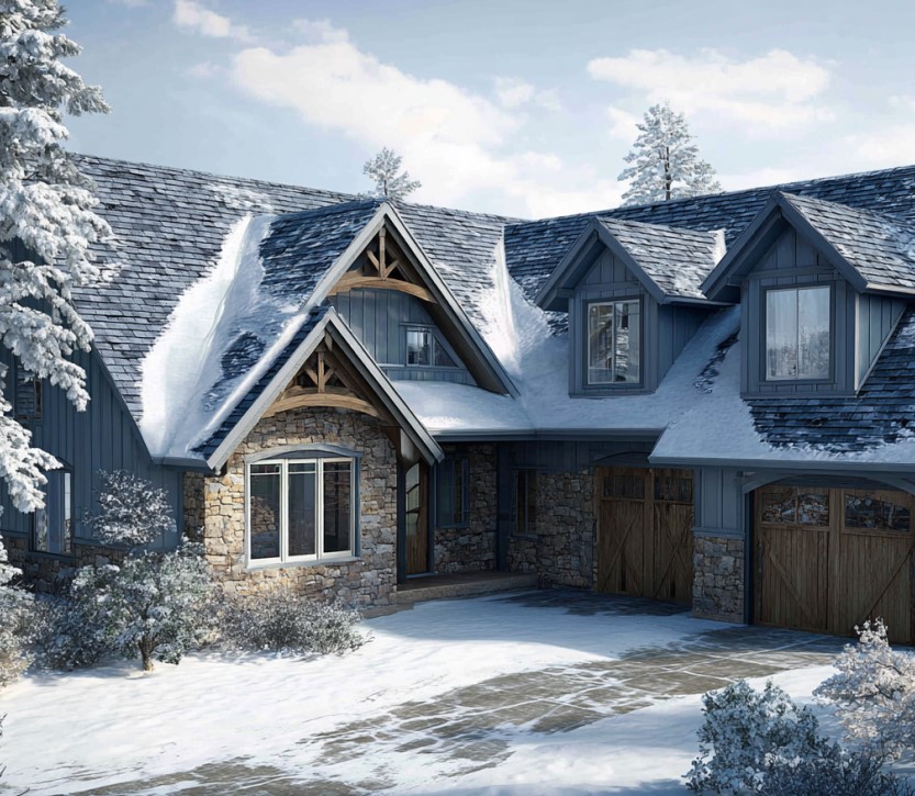 winter weather affects roof in Ohio